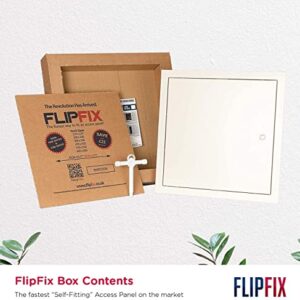 FlipFix Premium Metal Access Panel / Access Door for Drywall / Easy to Fit (6" x 6")