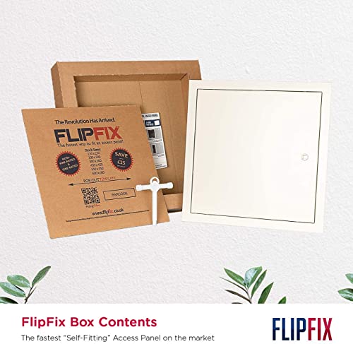 FlipFix Premium Metal Access Panel / Access Door for Drywall / Easy to Fit (6" x 6")