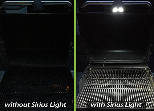 Zeust Sirius 2.0 Barbecue Grill Light with 10 Super Bright LED Lights - Durable & Weatherproof, MeltGuard Technology, Long-Lasting BBQ Lamp for Your Gas/Charcoal/Electric Grill