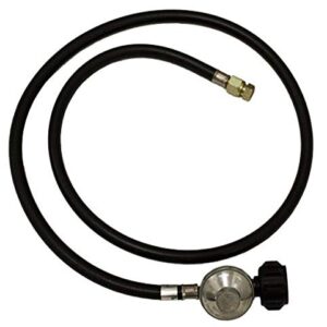 Hiland THP-GSL-REG 3/8 Fitting Gas Supply Line and Regulator for Tall Patio Heater, One Size, Grey