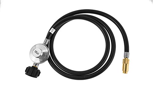 LS'BABQ 6 Ft Propane Adapter Hose 1 Ib to 20 Ib Converter and Gas Regulator fit for Coleman Roadtrip Portable Grill, Gas Regulator Part Connector Fitting Replacement Kit