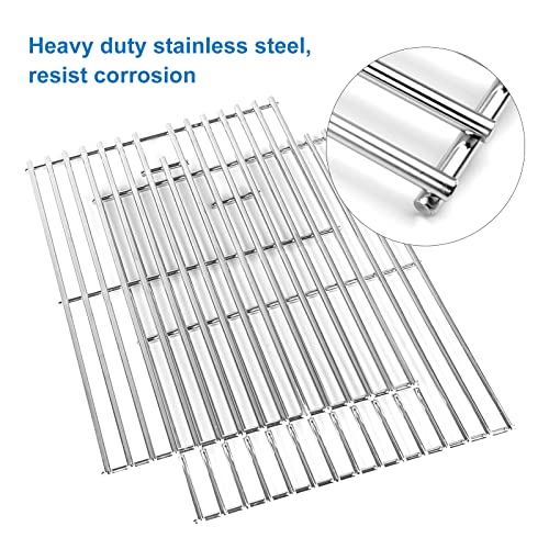 Uniflasy Cooking Grates for Pit Boss Memphis Ultimate 4-in-1 Gas & Charcoal Combo Grill with Smoker Stainless Steel Gas Grills Grates Replacement Parts Cooking Grids