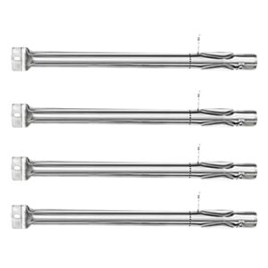hongso sbf231 15 3/8" universal bbq gas grill replacement stainless steel pipe tube burner for bbq pro, kenmore sears, k mart part, members mark part, outdoor gourmet, lowes model grills, 4-pack