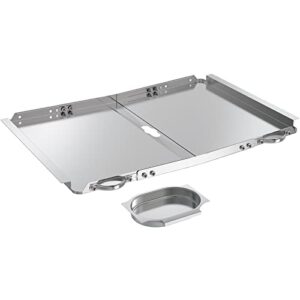 replacement grease tray with catch pan for dyna glo grill replacement parts, universal drip pan for 4 5 burner gas grill nexgrill replacement parts, grill tray for kenmore bhg expert grill (24-30")