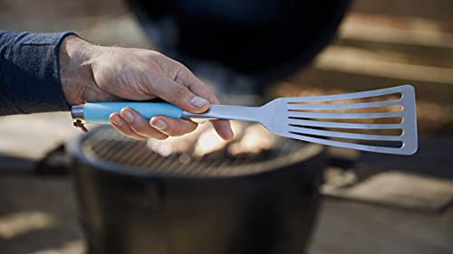 14.5'' Ultimate Nonstick Fish Spatula, TOADFISH, Stainless Steel Metal Spatula, Slotted Turner Perfect for Cooking Seafood on the Grill or Kitchen