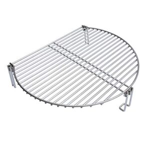 onlyfire stainless steel grill expander cooking grate fits for charcoal kettle grills like weber,char-broil and ceramic grills like large big green egg,kamado joe classic,pit boss,louisiana