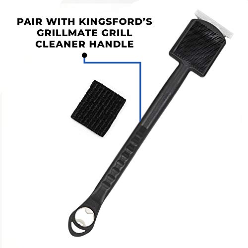 Kingsford GrillMate Grill Cleaner Replacement Pads Twelve Count Sturdy, Non-Metal Bristles