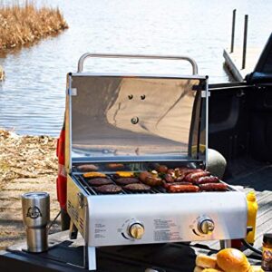 Pit Boss Grills 75275 Stainless Steel Two-Burner Portable Grill