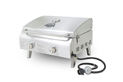 Pit Boss Grills 75275 Stainless Steel Two-Burner Portable Grill