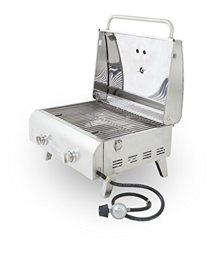 Pit Boss Grills 75275 Stainless Steel Two-Burner Portable Grill