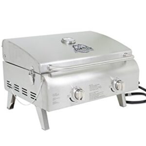 Pit Boss Grills 75275 Stainless Steel Two-Burner Portable Grill