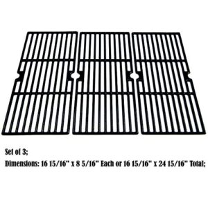 Direct Store Parts DC115 Polished Porcelain Coated Cast Iron Cooking Grid Replacement for Charbroil, Centro, Broil King, Costco Kirkland, K Mart, Master Chef Gas Grill