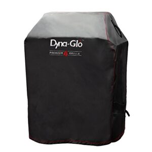 dyna-glo dg300c premium small space lp gas grill cover, black