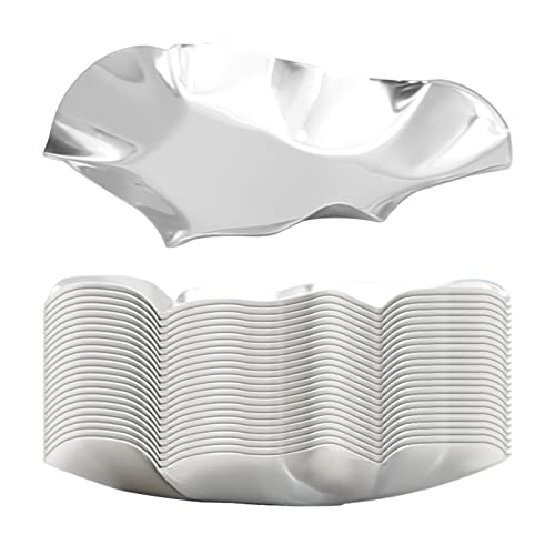 Hoypeyfiy 304 Stainless Steel Oyster Shells, 24 pcs Oyster Grilling Shells for Cooking Oysters, Shrimp, Scallops, Clams