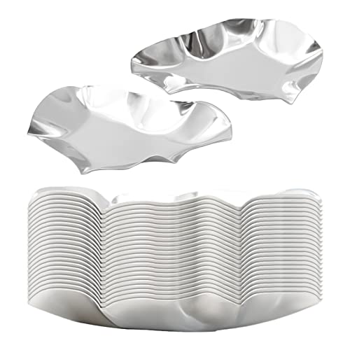 Hoypeyfiy 304 Stainless Steel Oyster Shells, 24 pcs Oyster Grilling Shells for Cooking Oysters, Shrimp, Scallops, Clams