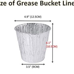 Grill Grease Bucket Liners Replacement Parts BAC407z for Traeger Wood Pellet Grills & Z Grills Smoker,24-Pack