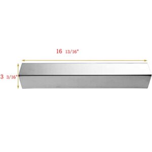 Htanch SN1751 (5-Pack) 16 13/16" Stainless Steel Heat Plate Replacement for Brinkmann Models 810-1750-S, 810-3820-S, 810-3821-S,Members Mark GR2210601-MM-0
