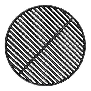 bbqration 18 3/16" big green egg grate large cif999a matte cast iron cooking grid grates replacement parts for big green egg large, kamado charcoal, vision grill vgkss-cc2, b-11n1a1-y2a