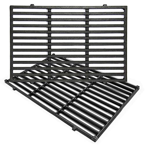 Hongso 19.5" Grill Grates 17.5" Flavorizer Bars Burner Tubes for Weber Genesis 300 Series E-310 E-320 E-330 EP-310 EP-320 EP-330 S-310 S-330 Gas Grill (2011-2016 with Front Control Knobs) 7524 7621
