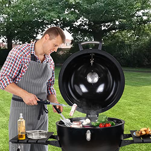 Gifts for Men - BBQ Grilling Set, 4 Piece Set - Heavy Duty Stainless Steel, Outdoor and Indoor Use, Perfect for Music Lover (Guitar)