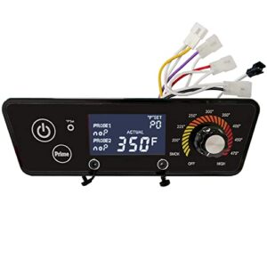 digital thermostat control board replacement part for pit boss wood grills, bbq temperature controller, compatible with pitboss p7-340/700/1000 with lcd display