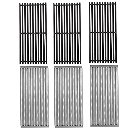 BBQ Future 17" Grill Grates Replacement Parts for Charbroil Commercial TRU-Infrared Gas Grills 463355220 463242516 463243016, Cast Iron Cooking Grid for Charbroil 463243016 463246018 G474-0017-W1