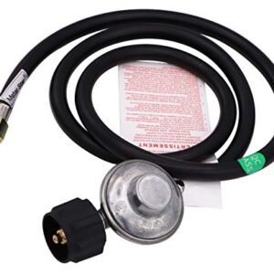 6.5 Feet Propane Heater Hose Regulator QCC1 for Fire Pit Grill Heater-Replacement Propane Hose and Gas Grill