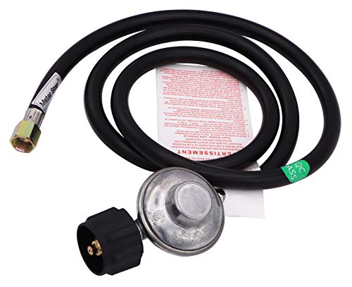 6.5 Feet Propane Heater Hose Regulator QCC1 for Fire Pit Grill Heater-Replacement Propane Hose and Gas Grill