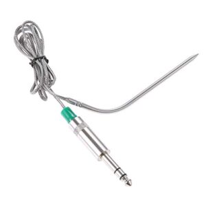 high-temperature meat temperature probe replacement for green mountain grill/gmg pellet grills, compatible with jim bowie daniel boone choice, davy crockett grills gmgp-1035/gmgp40