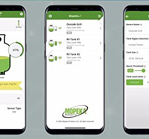 Mopeka Pro Check Bundle - 1 Pro Check Sensor and 1 Wifi Bridge/Gateway - Wireless Propane Gauge for your RV, BBQ Grill, and Patio Heater LPG Tanks - Monitor Propane Levels with the Free Tank Check App