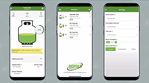 Mopeka Pro Check Bundle - 1 Pro Check Sensor and 1 Wifi Bridge/Gateway - Wireless Propane Gauge for your RV, BBQ Grill, and Patio Heater LPG Tanks - Monitor Propane Levels with the Free Tank Check App