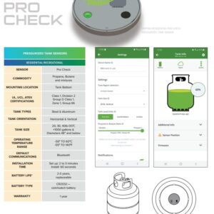 Mopeka Pro Check Bundle - 1 Pro Check Sensor and 1 Wifi Bridge/Gateway - Wireless Propane Gauge for your RV, BBQ Grill, and Patio Heater LPG Tanks - Monitor Propane Levels with the Free Tank Check App