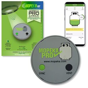 Mopeka Pro Check Bundle - 1 Pro Check Sensor and 1 Wifi Bridge/Gateway - Wireless Propane Gauge for your RV, BBQ Grill, and Patio Heater LPG Tanks - Monitor Propane Levels with the Free Tank Check App