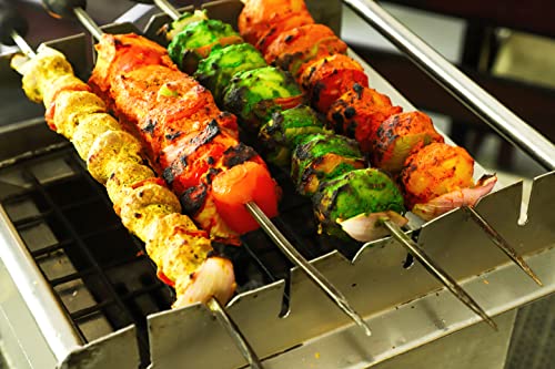 Metal Skewers, 39" in length BBQ/ Tandoor 6 mm thickness : Mild Steel (Pack of 4)