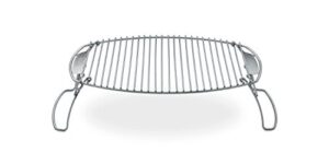 weber stephen products 22" x 12" expansion grilling rack, multicolor