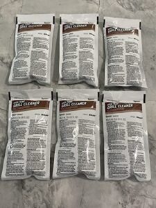keystone(tm) high temp grill cleaner, bundle of 6 x 3.6 oz pouches, for kitchen, food truck, professional kitchen