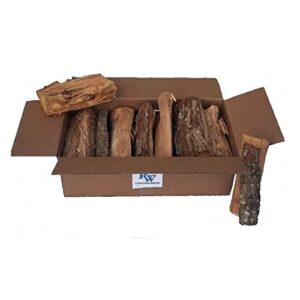 rock wood cooking wood logs - (25-30 lbs.) - usda certified kiln dried (mesquite)