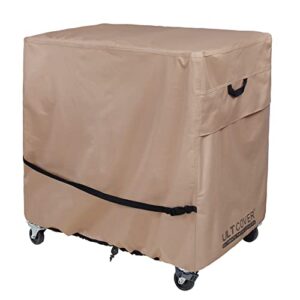 ultcover waterproof 80 quart patio cooler cart rolling ice chest cover 36l x 20w x 34h inch