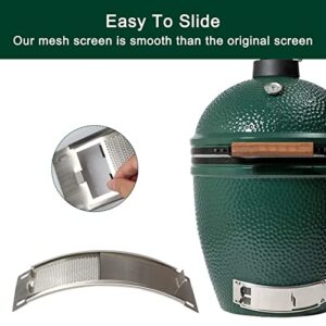Quantfire Mesh Screen Draft Door for XLarge&2XLarge Big Green Egg Bottom Vent Accessories, Stainless Punched Mesh Panel