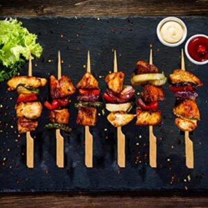 Bamboo Skewers 6 Inch,200 PCS Cocktail Skewers, Wooden Skewers for Appetizers，BBQ，Fruit Kabobs，Sandwich，Drink.