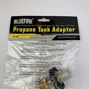 BLUEFIRE Universal Fit Propane Tank Adapter Convert POL QCC1 Type 1 to CGA 600 Devices Torch Burner Heater Connect 20 lb LP Service Valve to Appliance Tools Fuel on 1lb Handheld MAPP MAP Gas Cylinder