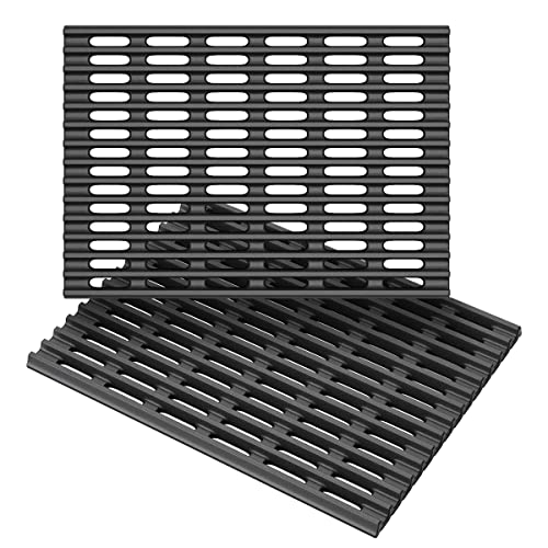 SafBbcue 17-Inch Heavier Grates for Nexgrill Replacement Parts 720-0830H 720-0830D Nexgrill 720-0888N Replacement Parts 4 Burner Nexgrill Parts, Cast Iron -2 Pack