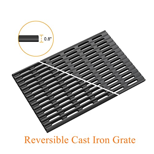 SafBbcue 17-Inch Heavier Grates for Nexgrill Replacement Parts 720-0830H 720-0830D Nexgrill 720-0888N Replacement Parts 4 Burner Nexgrill Parts, Cast Iron -2 Pack