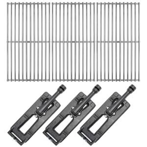 hongso 18.75" sus304 grill grates and 16 inch cast iron burners for members mark y0101xc y0660ng, grand hall grill models