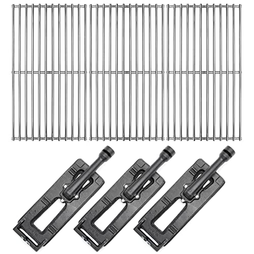 Hongso 18.75" SUS304 Grill Grates and 16 inch Cast Iron Burners for Members Mark Y0101XC Y0660NG, Grand Hall Grill Models