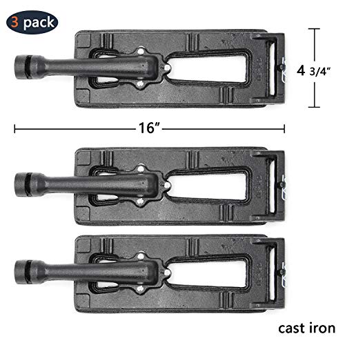 Hongso 18.75" SUS304 Grill Grates and 16 inch Cast Iron Burners for Members Mark Y0101XC Y0660NG, Grand Hall Grill Models