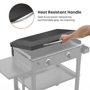 Stanbroil Table Top Griddle Hood, Hard Cover Hood Fits Blackstone 28 inches Front Grease Flat Griddle, Black