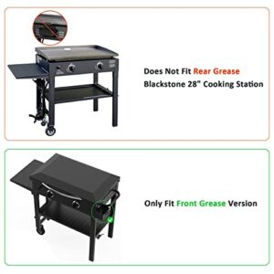 Stanbroil Table Top Griddle Hood, Hard Cover Hood Fits Blackstone 28 inches Front Grease Flat Griddle, Black