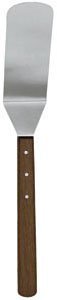 new, 21-inch extra long grill spatula, turner spatula, barbecue bbq spatula, solid stainless steel, riveted smooth wood handle, commercial grade