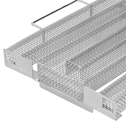 Cold Smoke Generator, 21.5x22.6x4.6cm M Type Stainless Steel Smoked Network Disk Cold Smoke Generator, for Barbecue, Bacon Roast, BBQ Grill